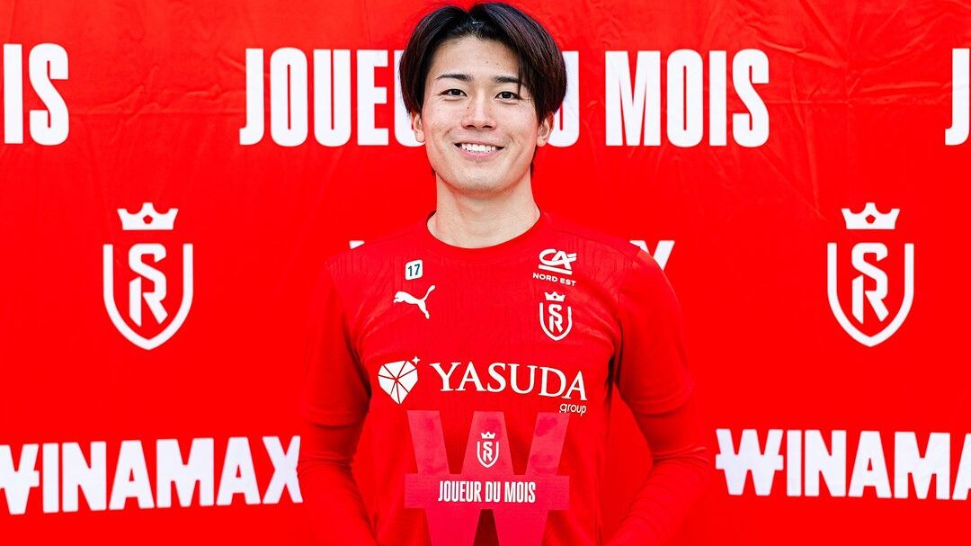 スタッドランス・中村敬斗選手がクラブ月間MVP受賞!3試合で2 スタッドランス・中村敬斗選手がクラブ月間MVP受賞!3試合で2