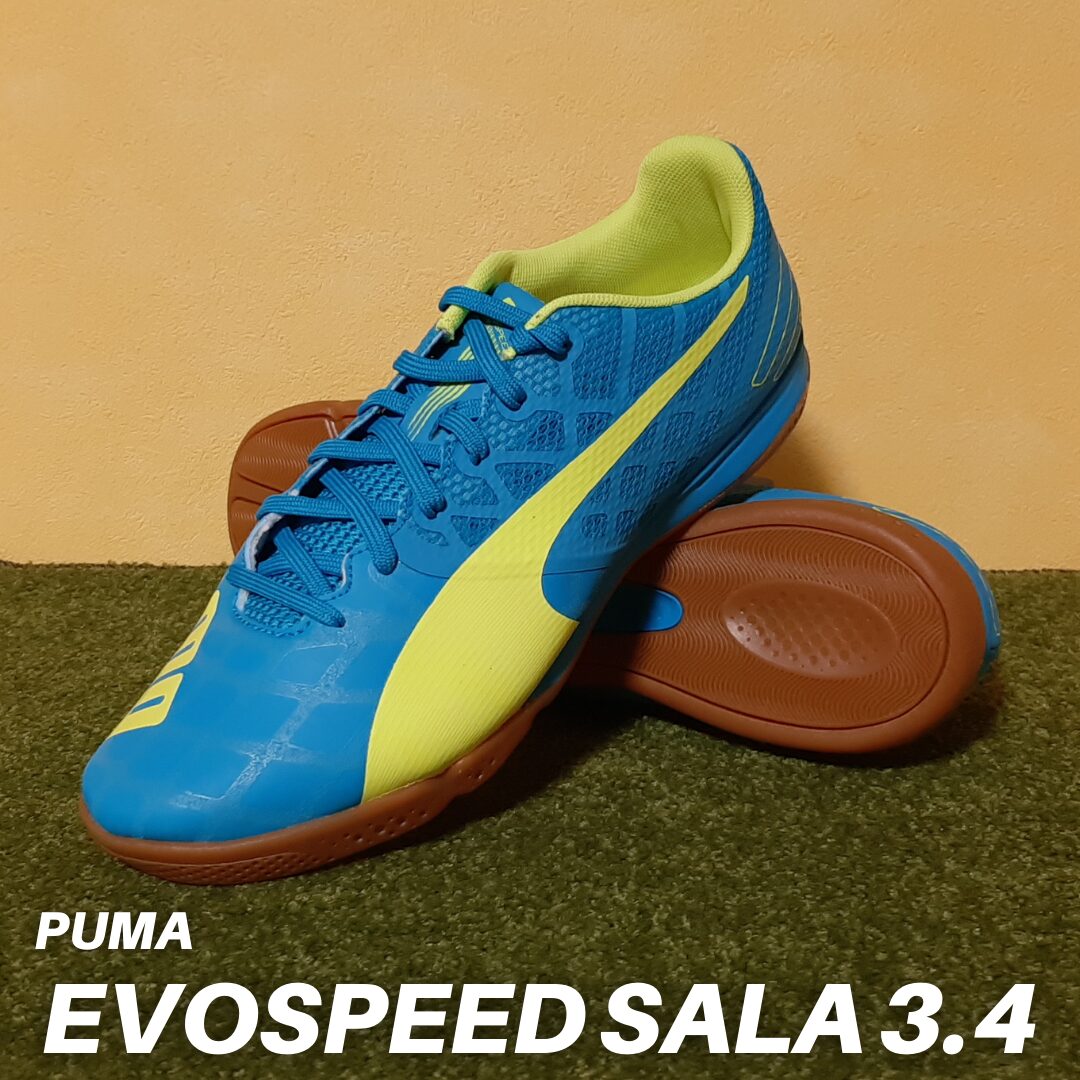 《PUMA》evoSPEED SALA エヴォスピード サラ 3.4（ブルー×イエロー）