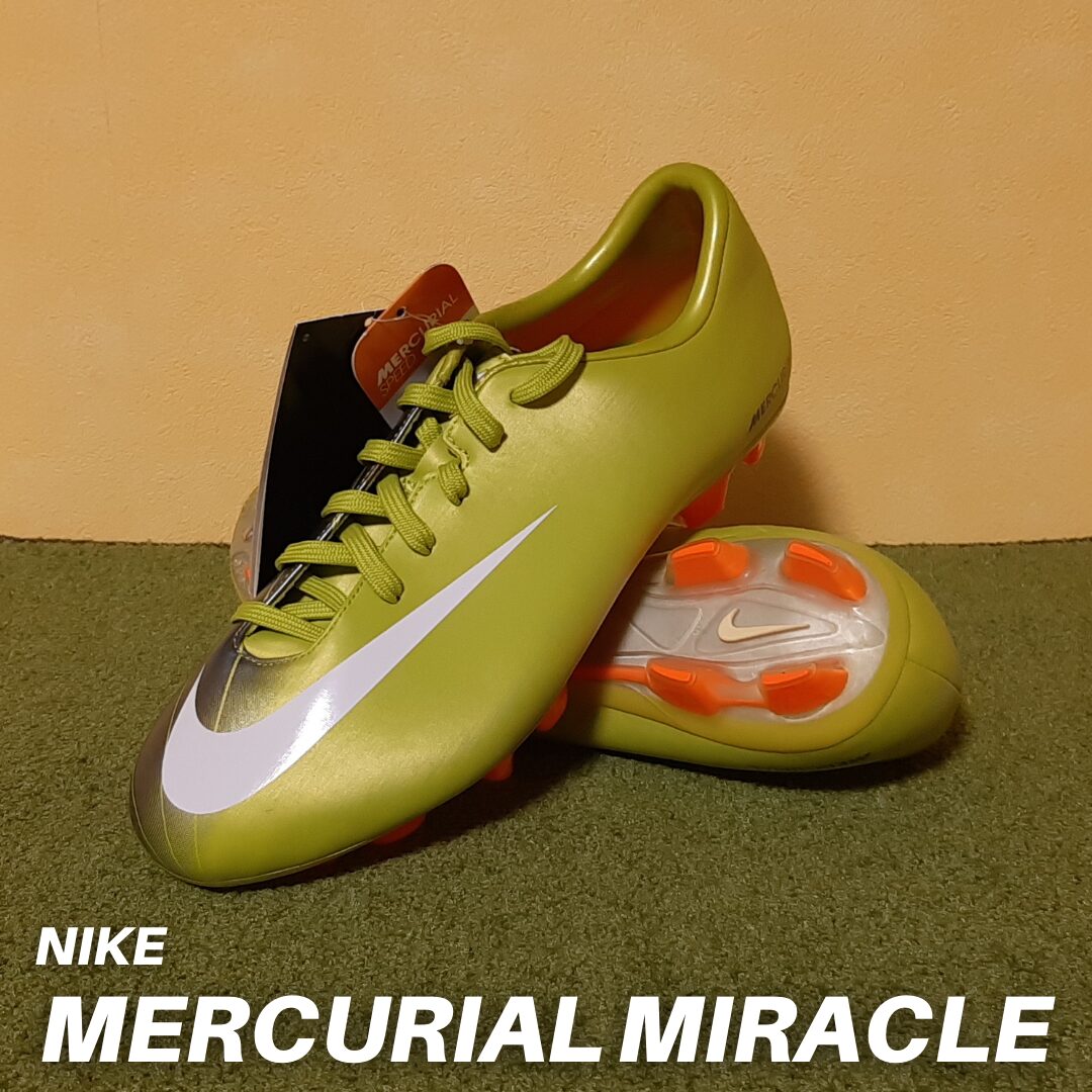 マーキュリアル ミラクル HG-V（ライム×ホワイト）NIKE（ナイキ）サッカースパイク