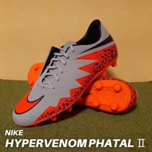 ハイパーヴェノム ファタル Ⅱ HG-E（グレー×オレンジ）NIKE（ナイキ）サッカースパイク