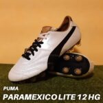 パラメヒコ ライト 12 HG（ホワイト×ブラック×ゴールド）PUMA（プーマ）サッカースパイク